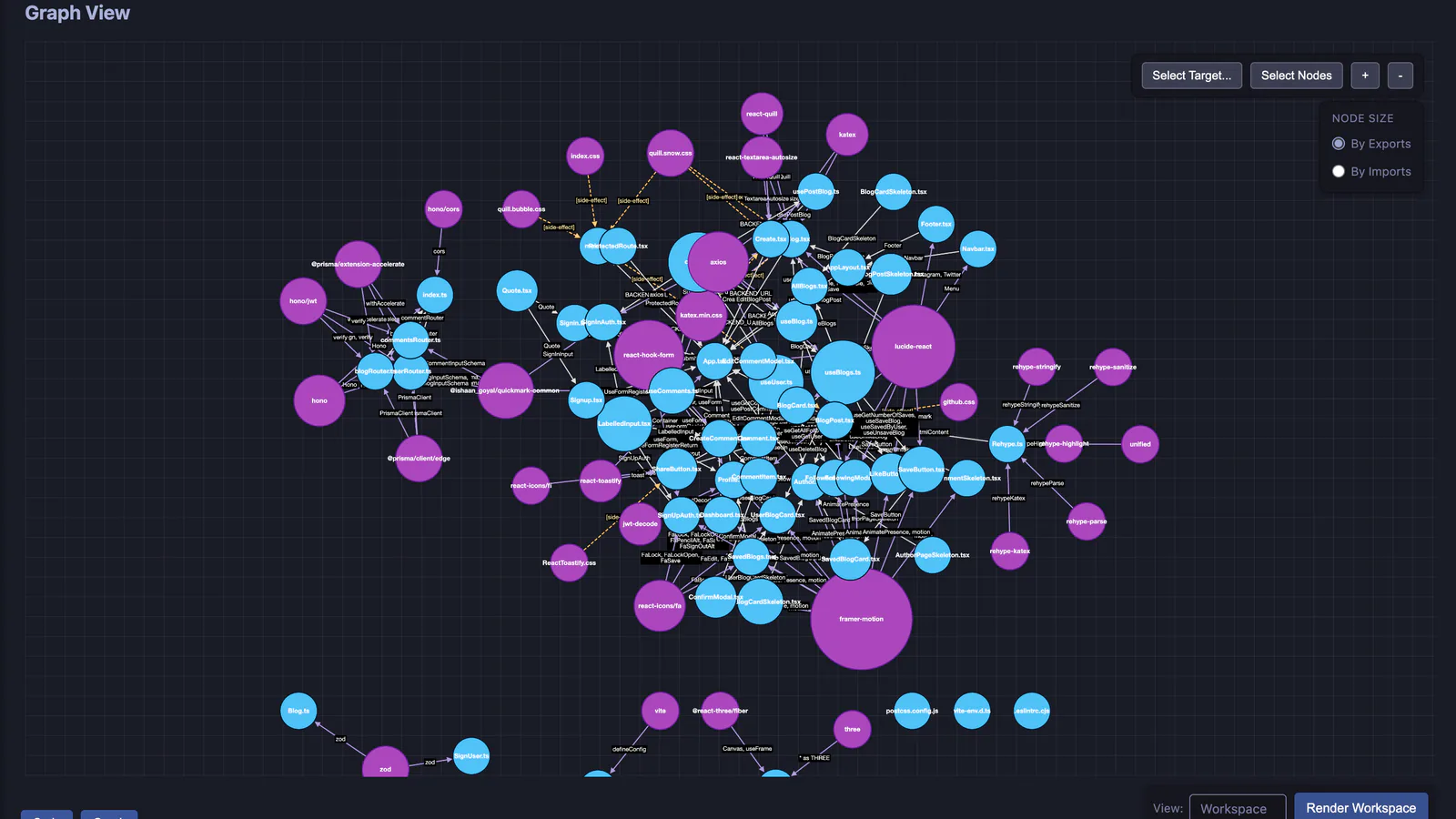 Ren IDE interface with an agent panel, a code editor, and an architecture graph.
